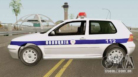 Volkswagen Golf IV Policija Republike Srpske para GTA San Andreas