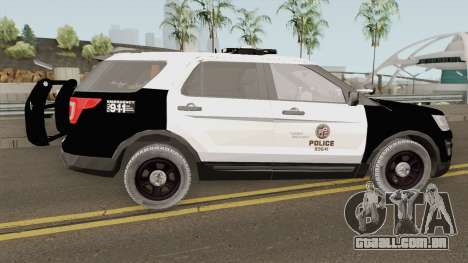 Ford Explorer Police Interceptor LAPD 2017 para GTA San Andreas