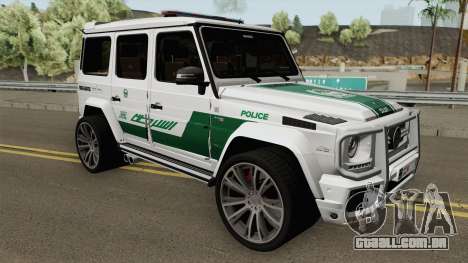 Mercedes-Benz G700 Brabus Widestar Dubai Police para GTA San Andreas