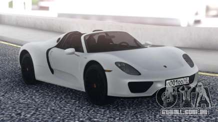 Porsche 918 Spyder White para GTA San Andreas