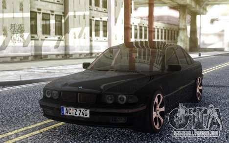 BMW 740i E38 BLACK para GTA San Andreas