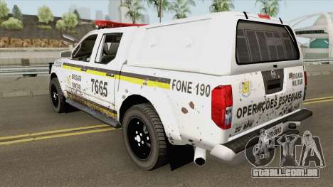 Nissan Frontier Brazilian Police (Dirty) para GTA San Andreas