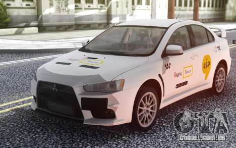 Mitsubishi Lancer Evolution X Yandex Táxi para GTA San Andreas