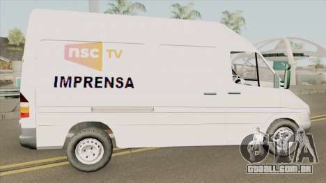 Mercedes-Benz Sprinter NSC TV para GTA San Andreas
