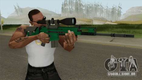 CS-GO SCAR-20 (Emerald Bravo Skin) para GTA San Andreas