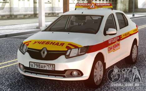 Renault Logan Escola De Condução Online para GTA San Andreas