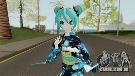 Miku Hatsune in Yukata Style para GTA San Andreas