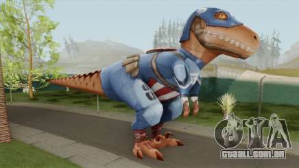 T-Rex Captain America From Avengers Academy para GTA San Andreas