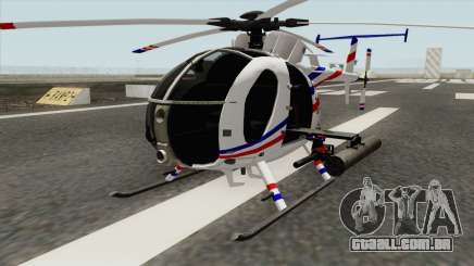 AH-6J Little Bird GBS News Chopper para GTA San Andreas