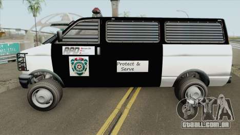 Declasse Burrito Police Transport R.P.D IVF para GTA San Andreas