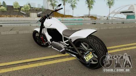 Western Motorcycle Nightblade GTA V (Custom) para GTA San Andreas