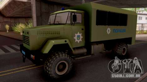 KrAZ-6322 Polícia Ucrânia para GTA San Andreas