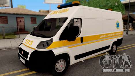 Fiat Ducato Ukraine Ambulance para GTA San Andreas