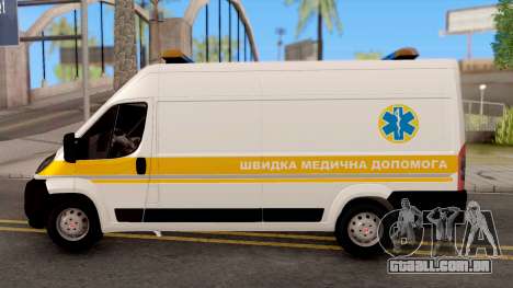 Fiat Ducato Ukraine Ambulance para GTA San Andreas