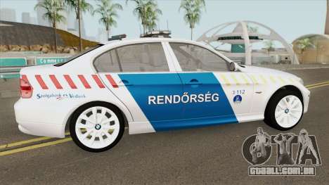 BMW 330i Magyar Rendorseg para GTA San Andreas