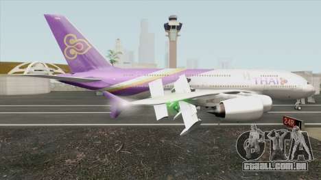 Airbus A380-800 (Thai Airways Livery) para GTA San Andreas