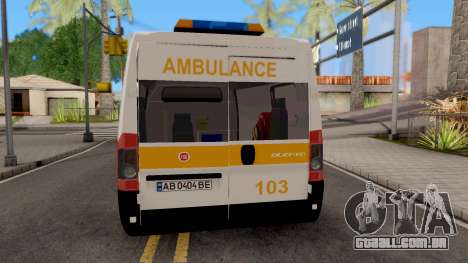 Fiat Ducato Ukraine Ambulance para GTA San Andreas