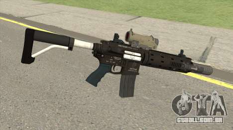 Carbine Rifle V2 Silenced, Tactical, Flashlight para GTA San Andreas