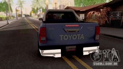 Toyota Hilux Front Fortuner 2018 para GTA San Andreas