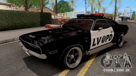 Dodge Challenger 1970 Police LVPD para GTA San Andreas