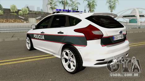 Ford Focus ST 2013 BiH Policija para GTA San Andreas