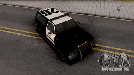 GTA IV Declasse Sheriff Rancher SA Style para GTA San Andreas