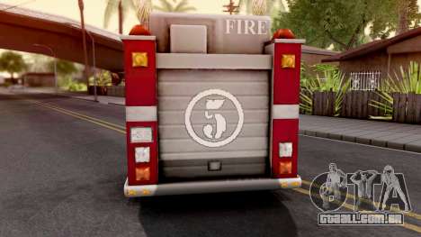 Firetruck GTA III Xbox para GTA San Andreas