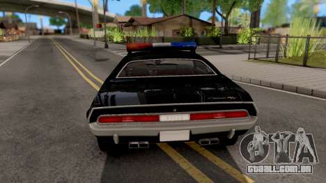 Dodge Challenger 1970 Police LVPD para GTA San Andreas