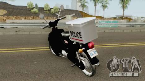 Honda Super Cub Police Version B para GTA San Andreas