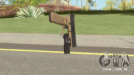 Glock 17 Tan With Flashlight para GTA San Andreas