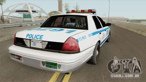 Ford Crown Victoria - Police NYPD v2 para GTA San Andreas