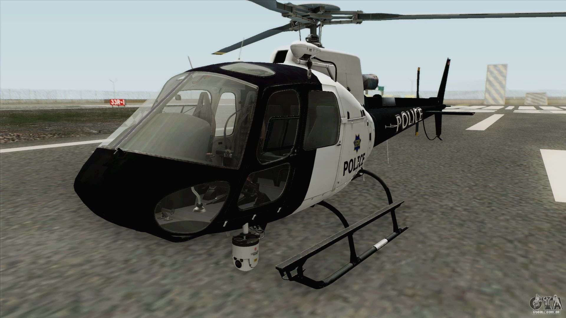 Police Maverick GTA V (SFPD Air Support Unit) para GTA San Andreas