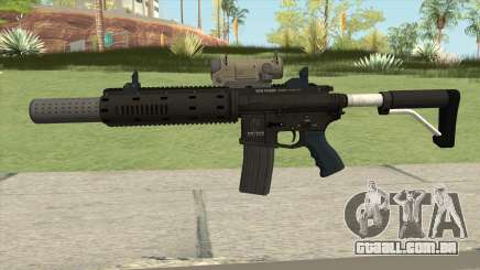 Carbine Rifle V2 Silenced, Tactical, Flashlight para GTA San Andreas