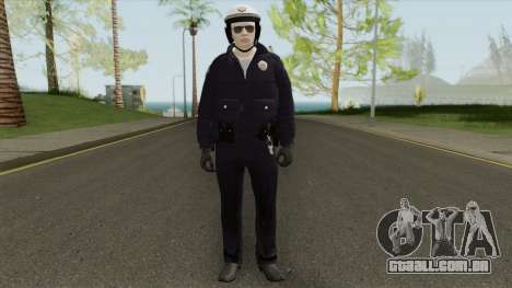 GTA Online Random Skin 192 SAHP Biker Officer para GTA San Andreas