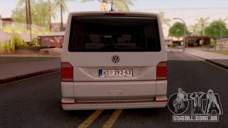 Volkswagen Transporter T6 2018 para GTA San Andreas