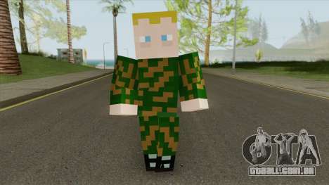 Army Minecraft Skin para GTA San Andreas