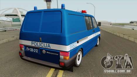 Volkswagen Transporter Mk4 Policija V2 1999 para GTA San Andreas