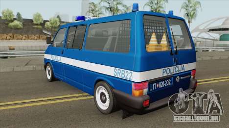 Volkswagen Transporter Mk4 Policija V1 1999 para GTA San Andreas