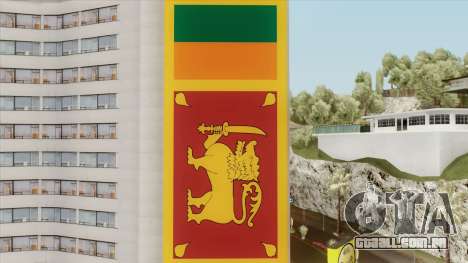 Srilanka Flag On Building para GTA San Andreas