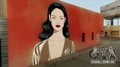 Rihanna Street Art para GTA San Andreas