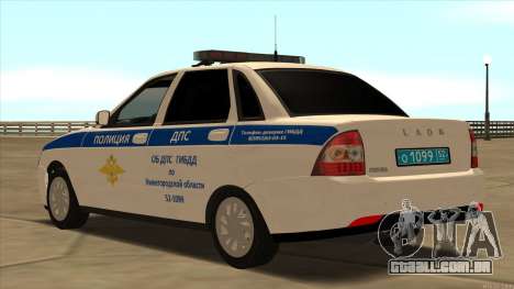 Lada 2170 SOBRE a polícia de trânsito para GTA San Andreas
