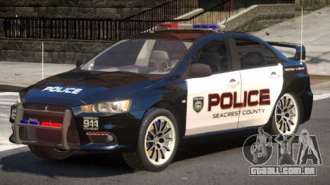 Mitsubishi Lancer X Police V1.0 para GTA 4