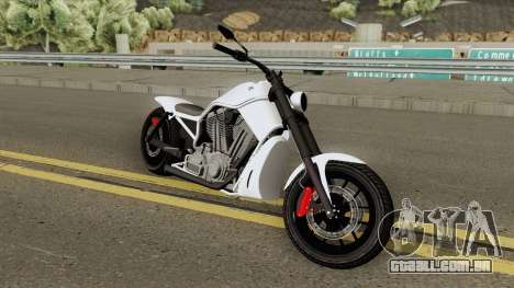 Western Motorcycle Nightblade (Stock) GTA V para GTA San Andreas