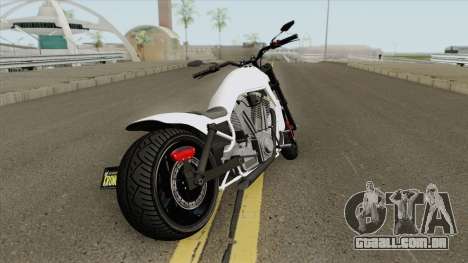 Western Motorcycle Nightblade (Stock) GTA V para GTA San Andreas