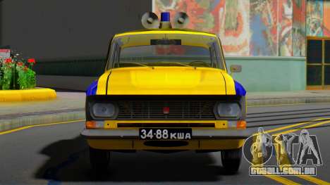 O Moskvitch 412 Polícia (GAI) da URSS para GTA San Andreas