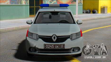 Renault Logan 2016 Guarda Russa para GTA San Andreas