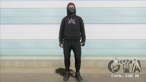 GTA Online Skin Ramdon Alan Walker V1 para GTA San Andreas