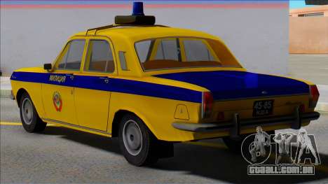 Gaz-24 Volga Polícia de Trânsito da URSS para GTA San Andreas