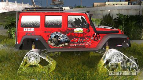 Jeep Wrangler Rubicon Caterpillar para GTA San Andreas