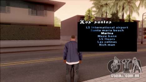 Teleportation Mod para GTA San Andreas